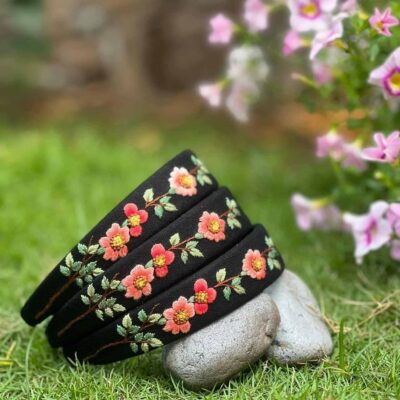 Flowers Embroidered Headband