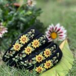 Sunflowers Embroidered Headband