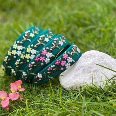 Little Floral Embroidered Headband