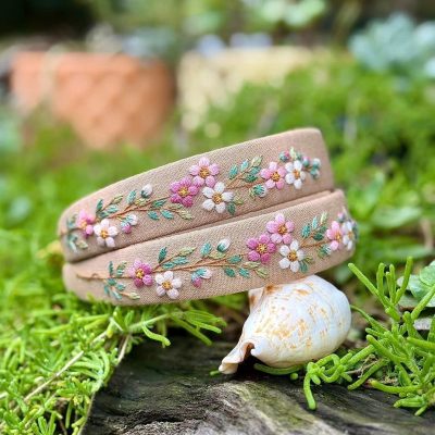 Embroidered Headband for Women | Comfortable Floral Hair Band